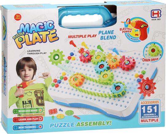 Image du produit Vis et engrenages pour plaques magiques, 151 pièces.