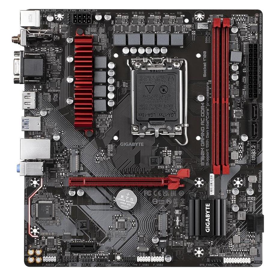 Gigabyte Mainboard Intel B760 Express LGA1700 Micro-ATX Memory DDR4 Memory slots 2 1xPCI-Express 3.0