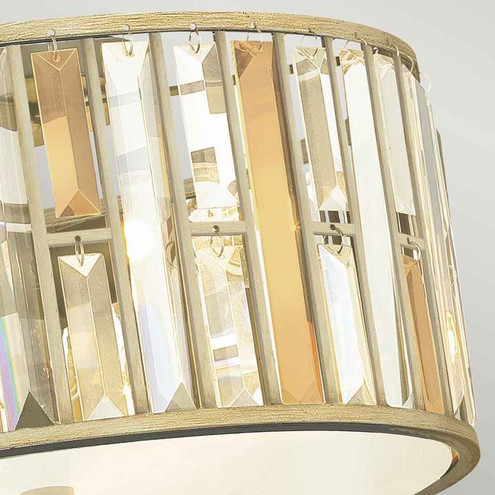 Image du produit Elstead Lighting Gemma plafonnier E27 triple feuille d'argent (E27)
