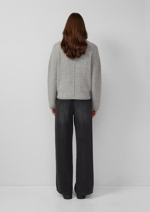 Produktbild s.Oliver Strickjacke Weiche Strickjacke aus Wollmix mit Rippbündchen (36)