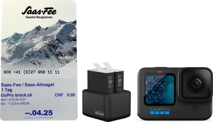 Produktbild GoPro HERO11 Black inkl. Dual-Akku und Ladegerät (60p, GPS, Bluetooth, WLAN)