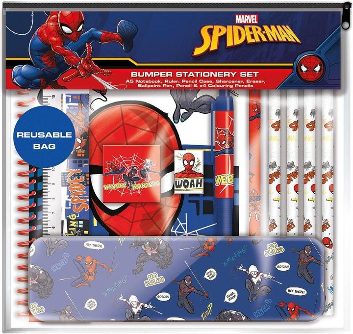 Actual product image Spiderman Bumper Stationery Set (Colored, 4x)