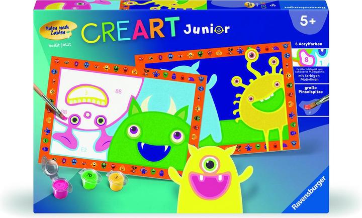 Actual product image Ravensburger Painting by numbers 28941 - Funny monsters - Children 5-7 years