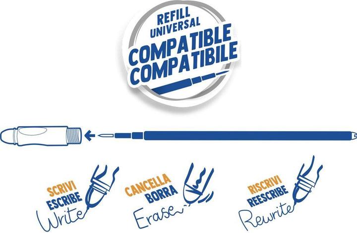 Actual product image Carioca 43041/01 pen refill Black Medium 3 piece(s) (Black, 0.70 mm, 3 pcs.)