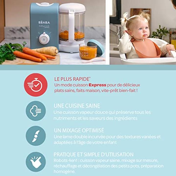 Image du produit Beaba Nouveau! Babycook Express Grinder-Steamer Baltic bleu