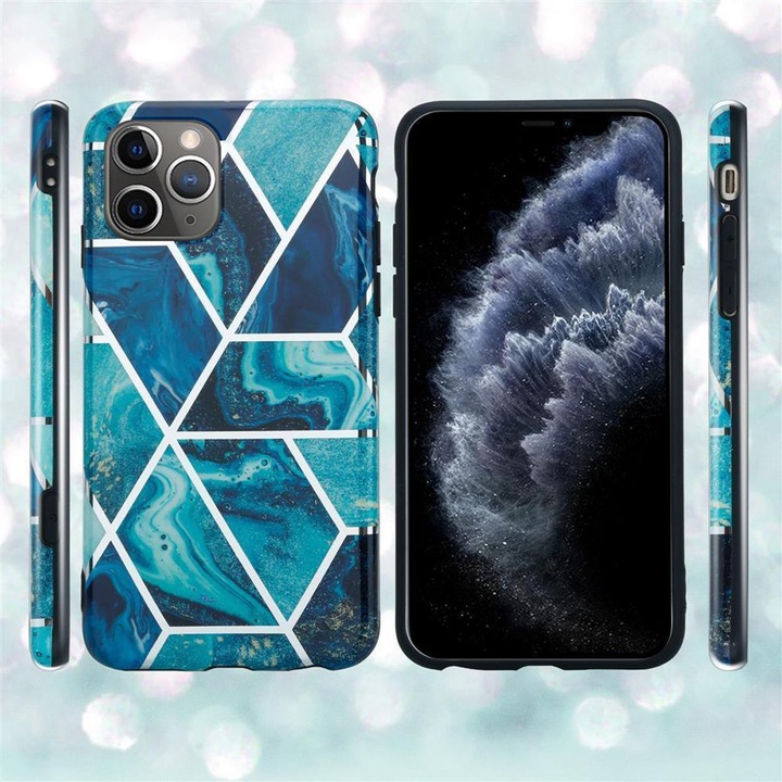 Actual product image Cadorabo IMD TPU Colorful Marble Cover (Apple iPhone 11 Pro)