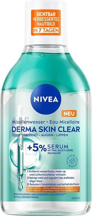Image du produit NIVEA Derma Skin Clear Mizellenwasser (Eau micellaire, 400 ml)
