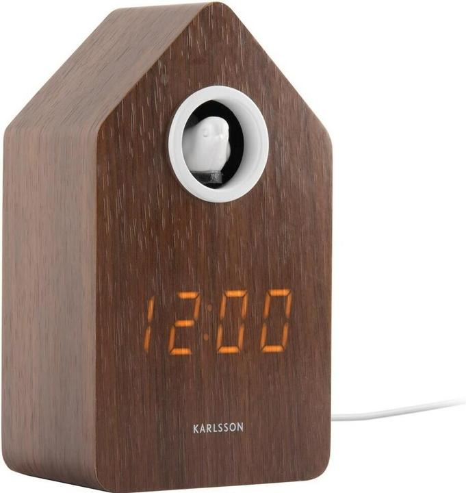 Produktbild Karlsson Digitalwecker Kuckuck Dark wood veneer