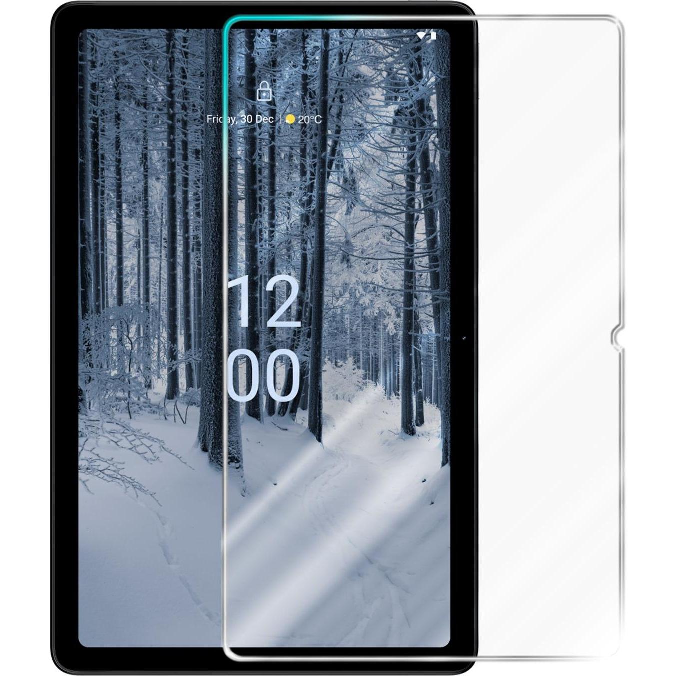 Cadorabo Display Schutzglas Folie für Nokia T21 (1 Stück, Nokia C21), Smartphone Schutzfolie, Transparent