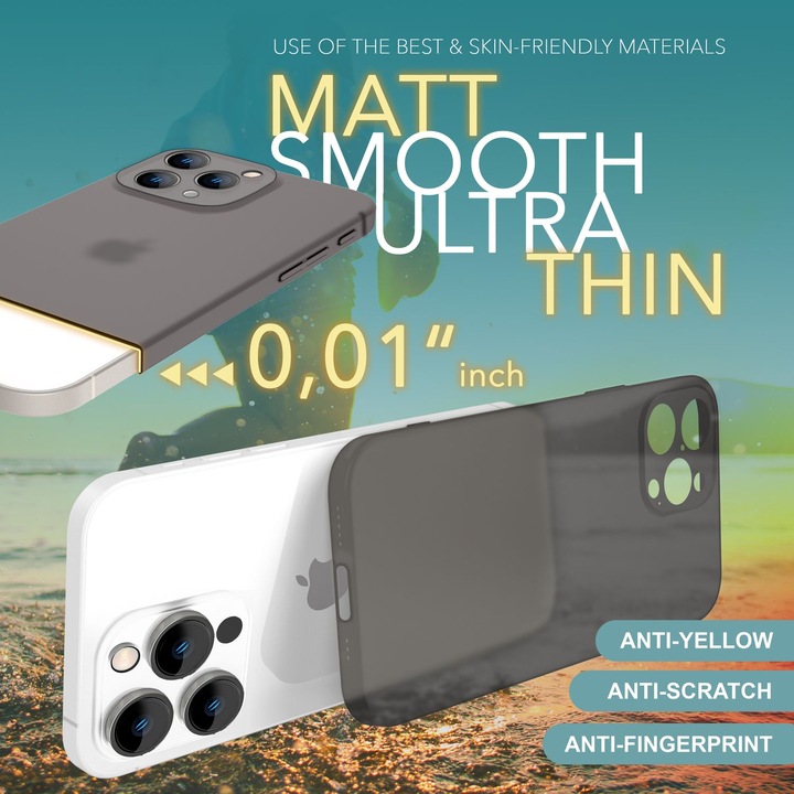 Actual product image Nalia Extremely Thin 0.3mm Matt Hardcase (Apple iPhone 16 Pro Max)