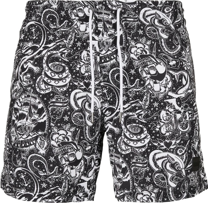 Urban Classics Pattern Swim Shorts