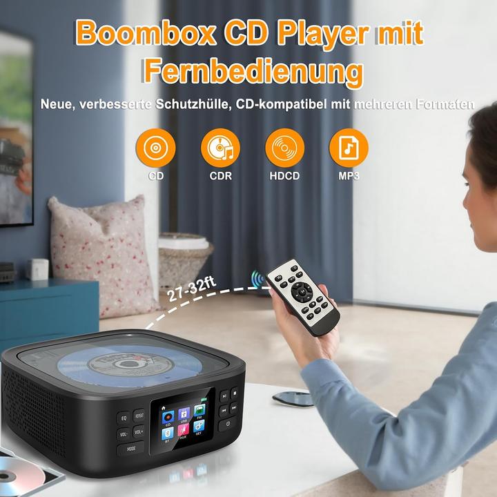 Actual product image Shenzhen Tragbarer CD-Player mit Bluetooth