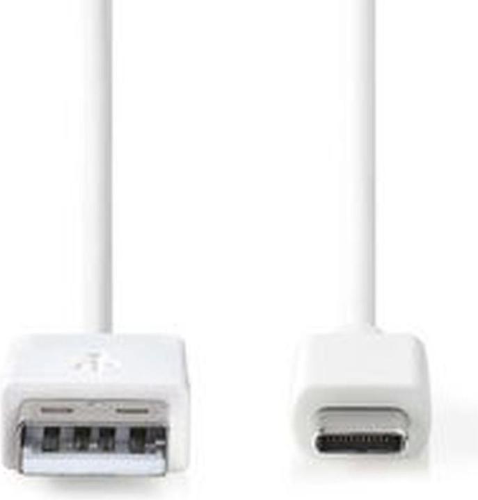 Produktbild Nedis CCGB60600WT20 USB-Kabel USB 2.0 USB-A Stecker USB-C™ Stecker 480 Mbps Vernickelt 2.00 m Rund P (2 m, USB 2.0, 60 W)