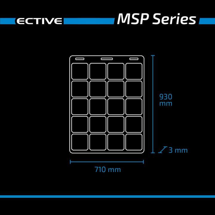 Immagine prodotto Ective Modulo solare flessibile MSP 120 Flex monocristallino 120W (120 W, 2.20 kg)