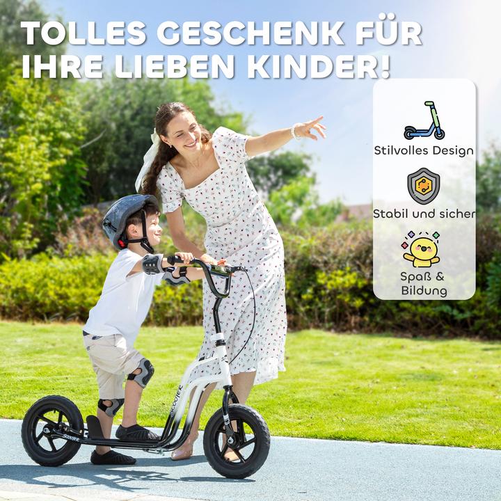 Produktbild Aiyaplay Kinderscooter Stahl, Kunststoff Weiss