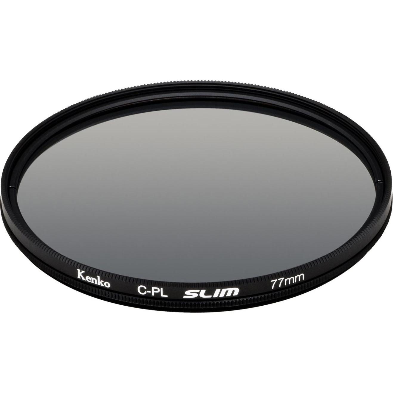 Kenko Filtr Smart C-PL Slim 77mm (77 mm, Polarisationsfilter), Objektivfilter, Schwarz