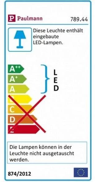 Energie-Label Paulmann Tova (600 lm)