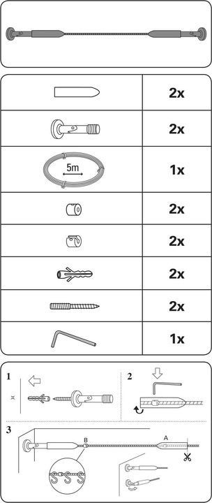 Immagine prodotto Gardinia Set per il tensionamento delle corde