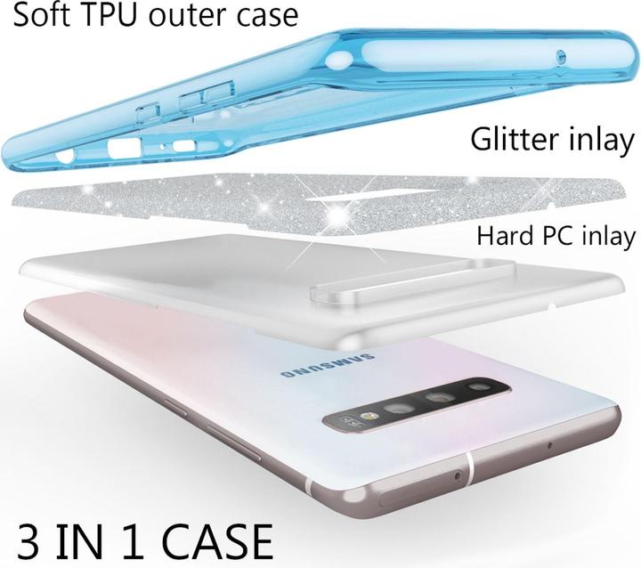 Immagine prodotto Nalia Copertina glitterata (Samsung Galaxy S10+)