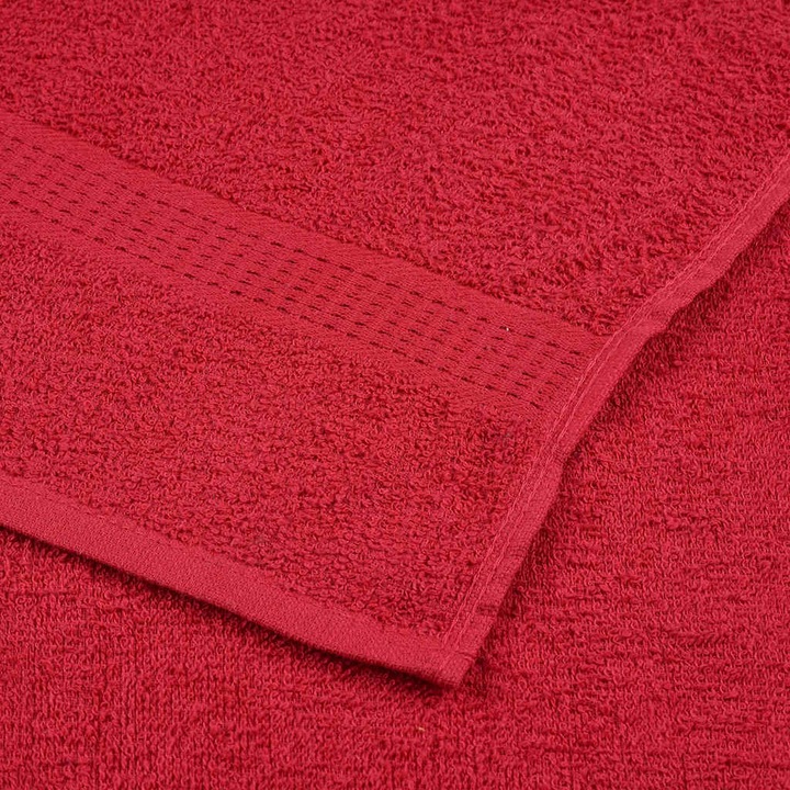 Immagine prodotto VidaXL Asciugamani per sauna 4 pz. Rosso 80x200 cm 360 g/m² asciugamano 100% cotone