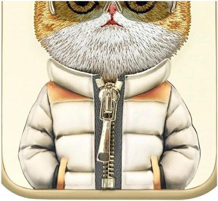 Productafbeelding ASUS Nimmy hoesje iPhone 16 6.1" kaki Cool&Cute 2.0 Cat (Apple iPhone 16)