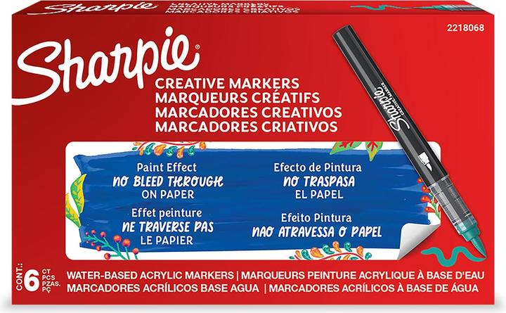 Actual product image Sharpie Kreativmarker Pinselspitze Acryl grün (1x)