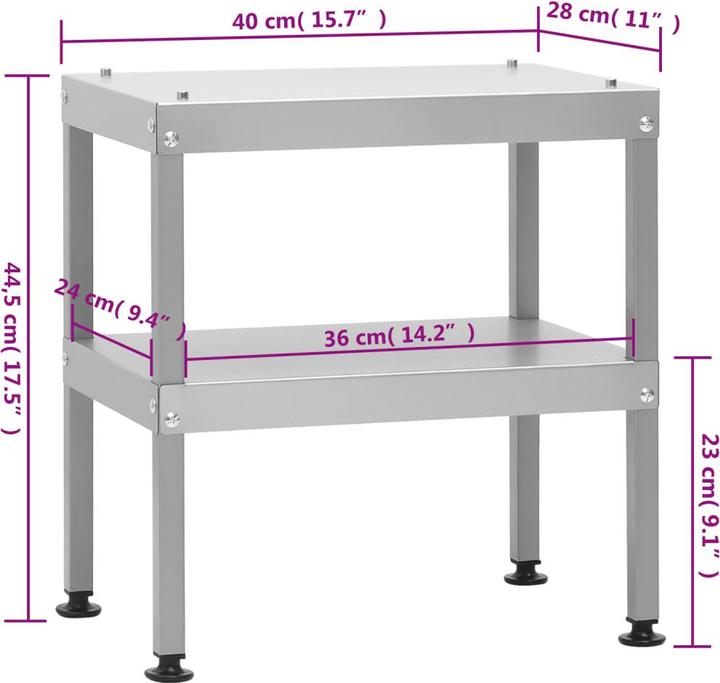 Produktbild vidaXL Tisch Räucherofen