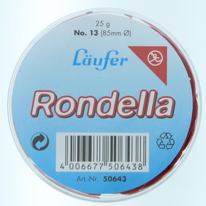 Actual product image Läufer L "ufer rubber rings RONDELLA in tin, red, 85 mm, 25 g (1 pcs.)