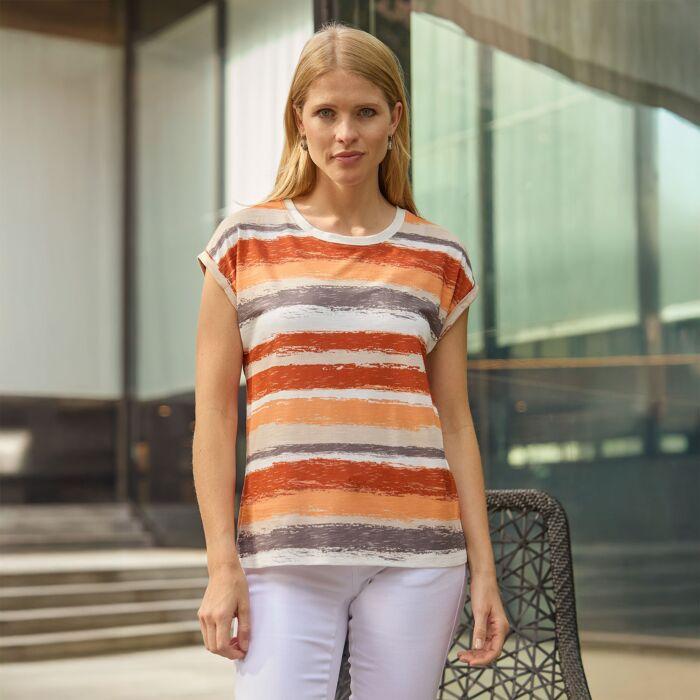 Produktbild Artime Damen T-Shirt, gestreift (M)