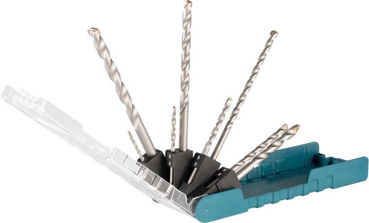 Actual product image MGA Makita E-15861 TCT drill bit set, 8 pieces (10 mm, 3 mm, 4 mm, 5 mm, 6 mm, 8 mm)