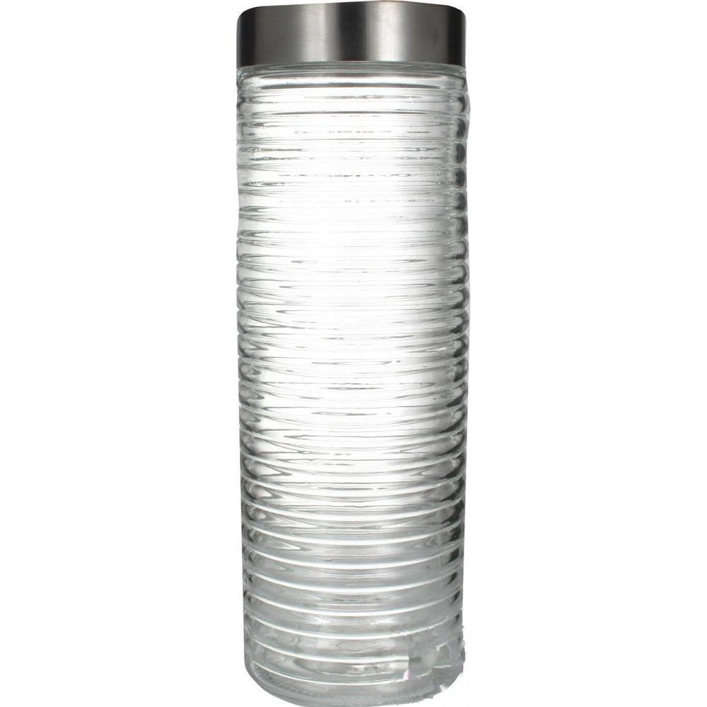 Thumbnail - Zeller Present Vorratsglas, Vorratsbehälter, Transparent, Silber