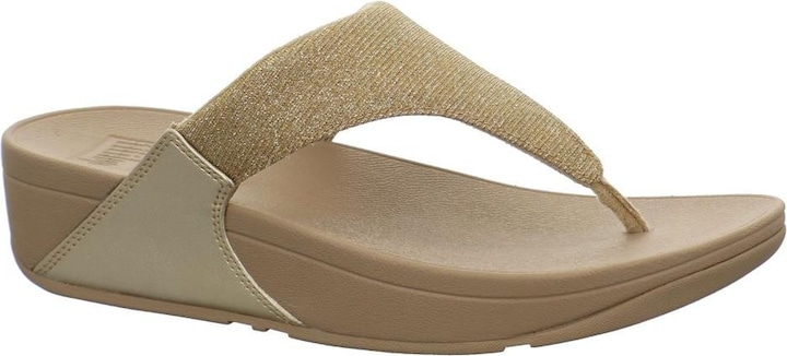 Actual product image Fitflop Lulu Shimmerlux Toe Post Sandals (39)