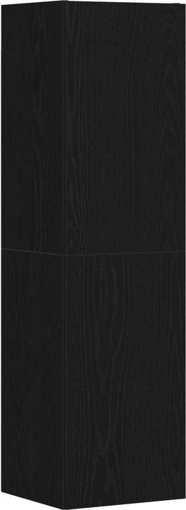 Image du produit vidaXL 3-teiliges Wand-Montage TV-Schrank Set Schwarz Eichenholz Spanplatte (130.50 x 30 x 140 cm)