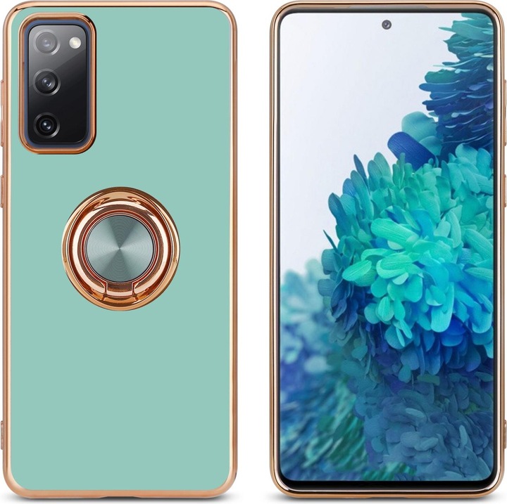 Produktbild Cadorabo Hülle für Samsung Galaxy S20 FE im TPU mit Kameraschutz und Ring LM089 Style (Samsung Galaxy S20 FE)