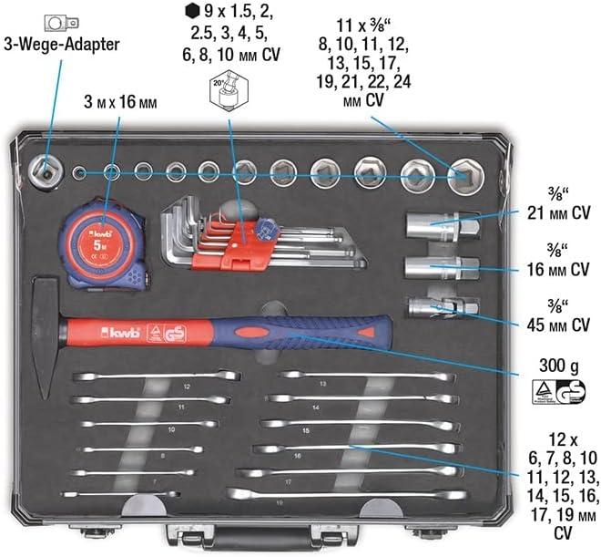Actual product image kwb Toolbox (51 pieces)
