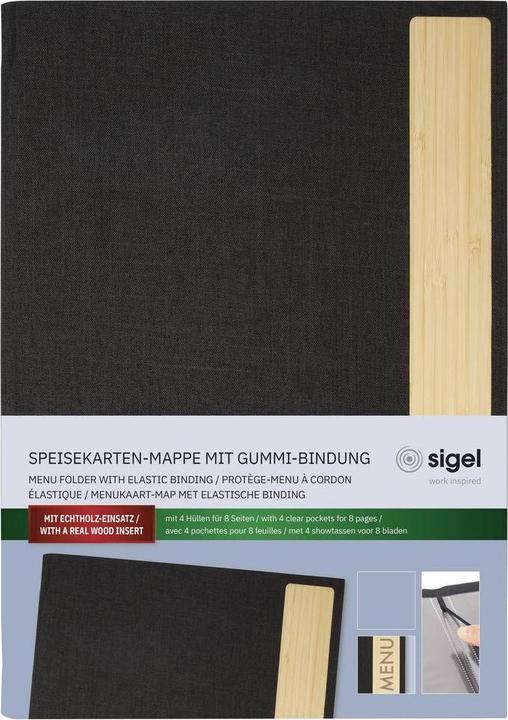 Actual product image Sigel Speisekarten-Mappe mit Siebdruck