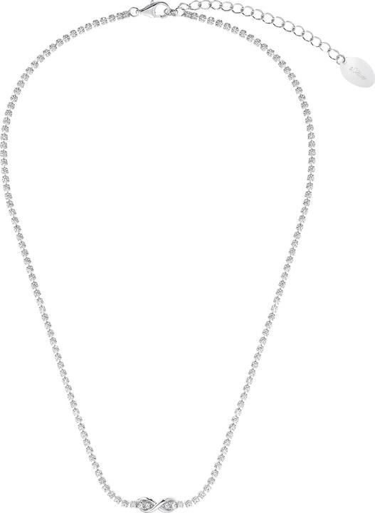 Actual product image S.Oliver Necklace for ladies, 925 Sterling Silver, Zirconia (synth.) | Infinity (925 silver, 36 cm)
