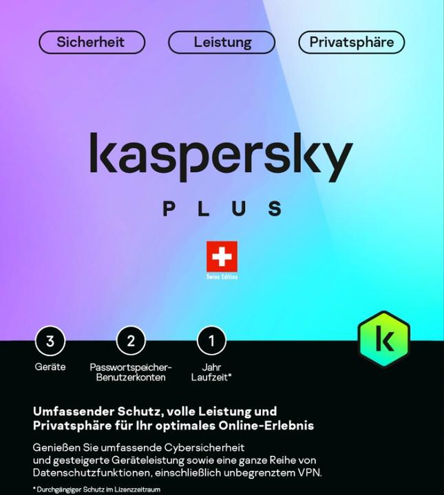 Produktbild Kaspersky Plus (3 PC) (3 User, 12 Monate)