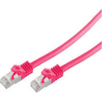 Shiverpeaks RJ45 Patchkabel S/FTP PIMFCat.7 Rohkabel magenta 0,5m (S/FTP, CAT7, 0.50 m), Netzwerkkabel
