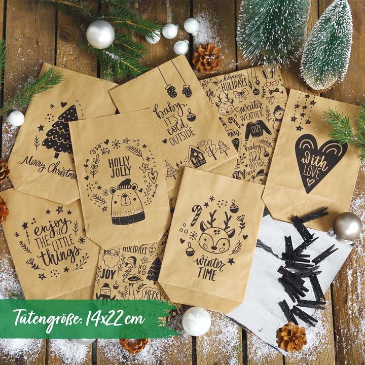 Produktbild Papierdrachen Tüten mit Klammern