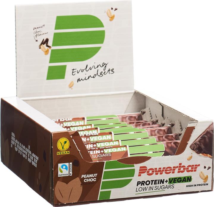 Immagine prodotto Powerbar Proteine Plus a basso contenuto di zuccheri Vegan (Arachide, Cioccolato, 1 pz., 504 g)