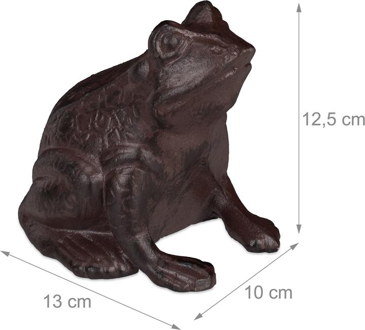 Image du produit Relaxdays Figurine de jardin grenouille, assise