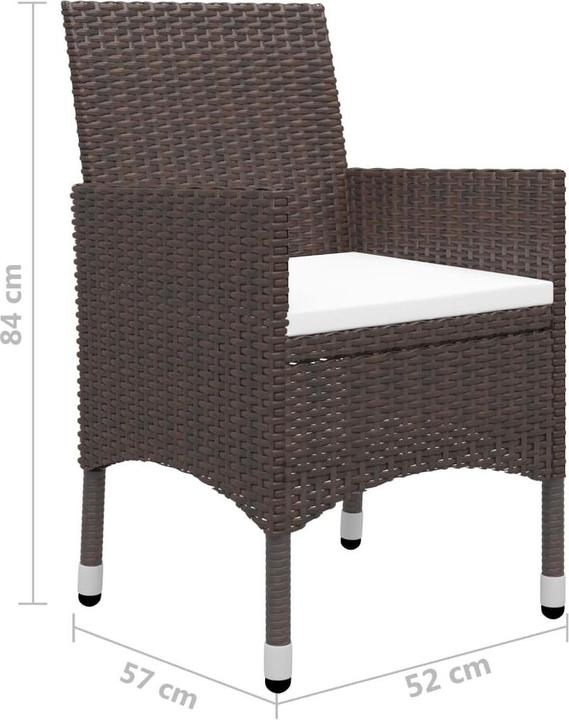Produktbild vidaXL Garten-Essgruppe (88 x 88 x 74 cm)