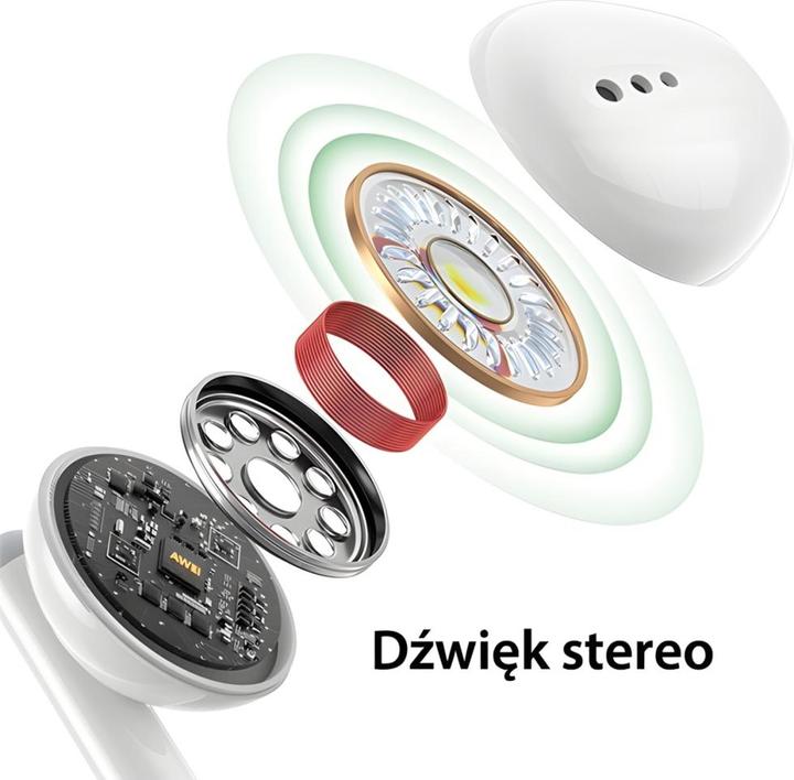 Actual product image Awei słuchawki stereo PC-6T USB-C czarny/black (Cable)
