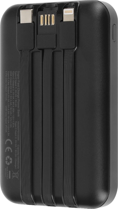 Image du produit LinQ Banque de puissance 10 000mAh + câble (10000 mAh)