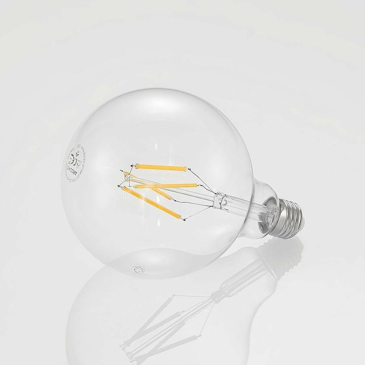Image du produit Arcchio Ampoule LED E27 8W 2.700K G125 Globe, filament, claire (E27, 8 W, 980 lm, 1 x, E)
