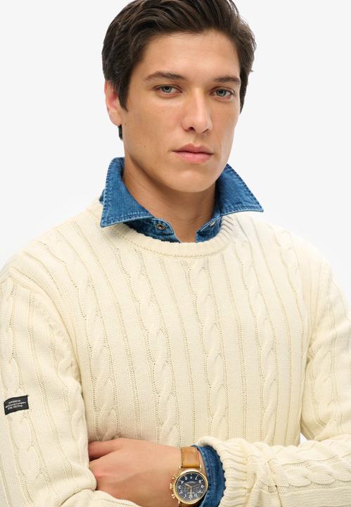Actual product image Superdry Cotton Classic Cable Knit Crew (L)
