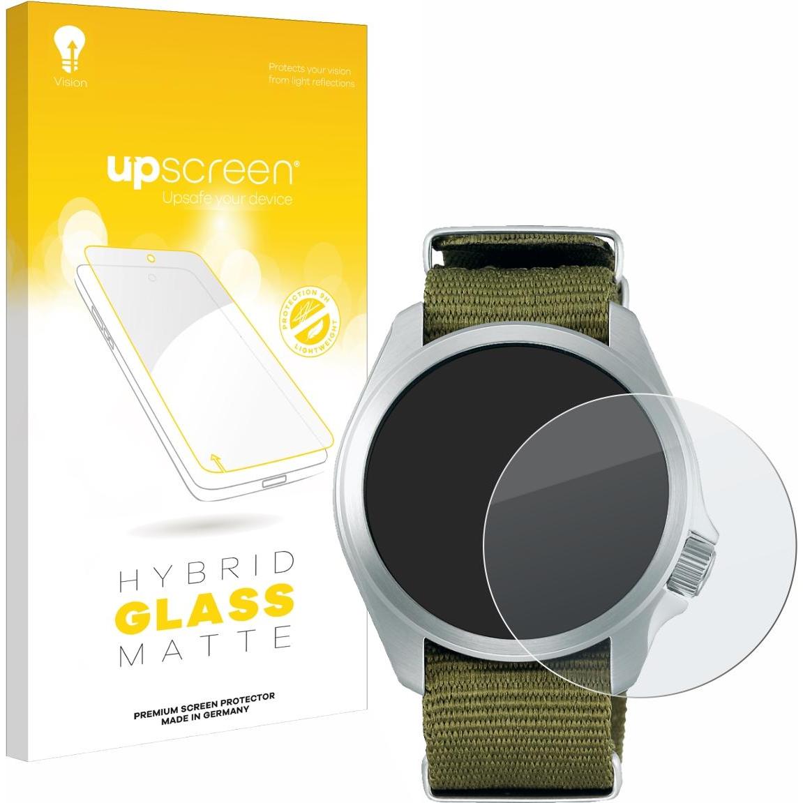 upscreen Schutzglas Schutzfolie Displayschutz Display Schutz Glas Folie matt, Smartwatch Schutzfolie, Grau