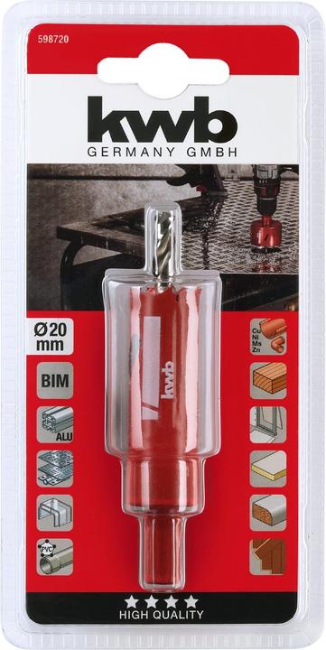 Produktbild kwb HSS BIM Lochsäge 20 mm (20 Millimeter)