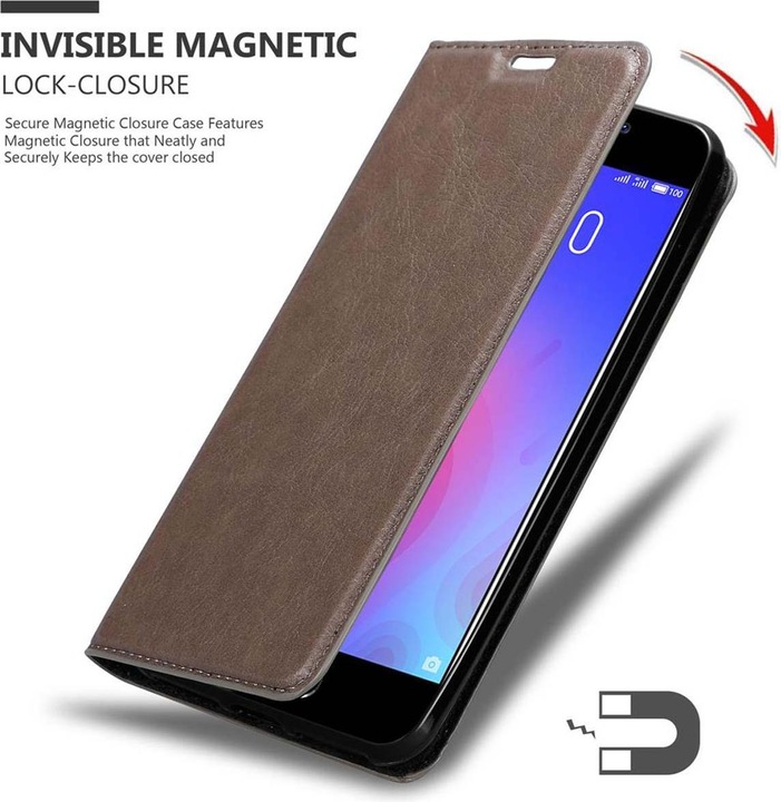 Produktbild Cadorabo Book Invisible Magnet Cover (Meizu M6)